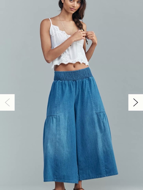 Pilcro Pants - Pilcro Reese Wide-Leg Pull-On Jeans Sold Out Online Medium NWT